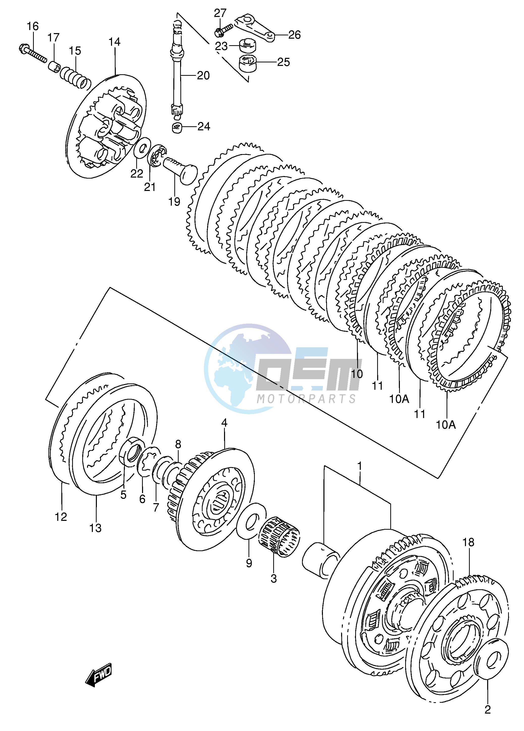 CLUTCH (MODEL S T V)