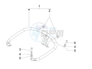 GTS 300 ie Super USA drawing Rear luggage rack