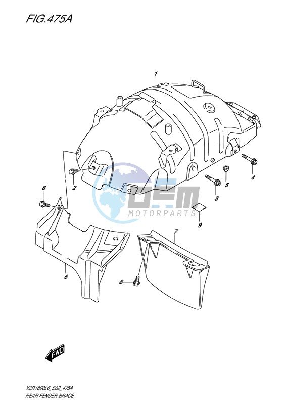 REAR FENDER BRACE