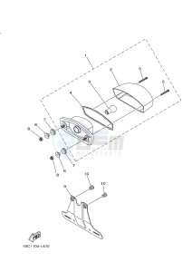 YFM300 RAPTOR 300 (1SC6 1SC7 1SC5) drawing TAILLIGHT