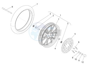 RS4 50 2T (CH, EU, JP) drawing Front wheel