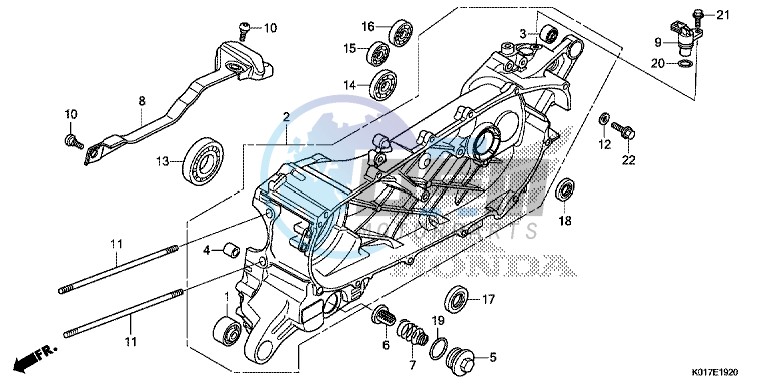 LEFT CRANKCASE