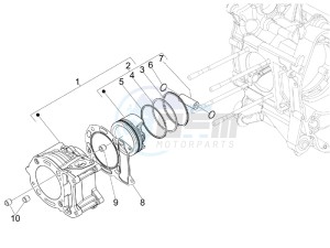 Nexus 125 ie e3 drawing Cylinder-piston-wrist pin unit