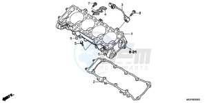 CBR1000RRD Fireblade - CBR1000RR UK - (E) drawing CYLINDER