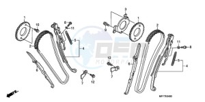 XL700VA9 UK - (E / ABS MKH SPC) drawing CAM CHAIN/TENSIONER