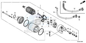 VT750C2BE Shadow - VT750C2B-E UK - (E) drawing STARTER MOTOR