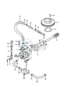 DT 75 drawing Oil Pump (1995 to 1997)