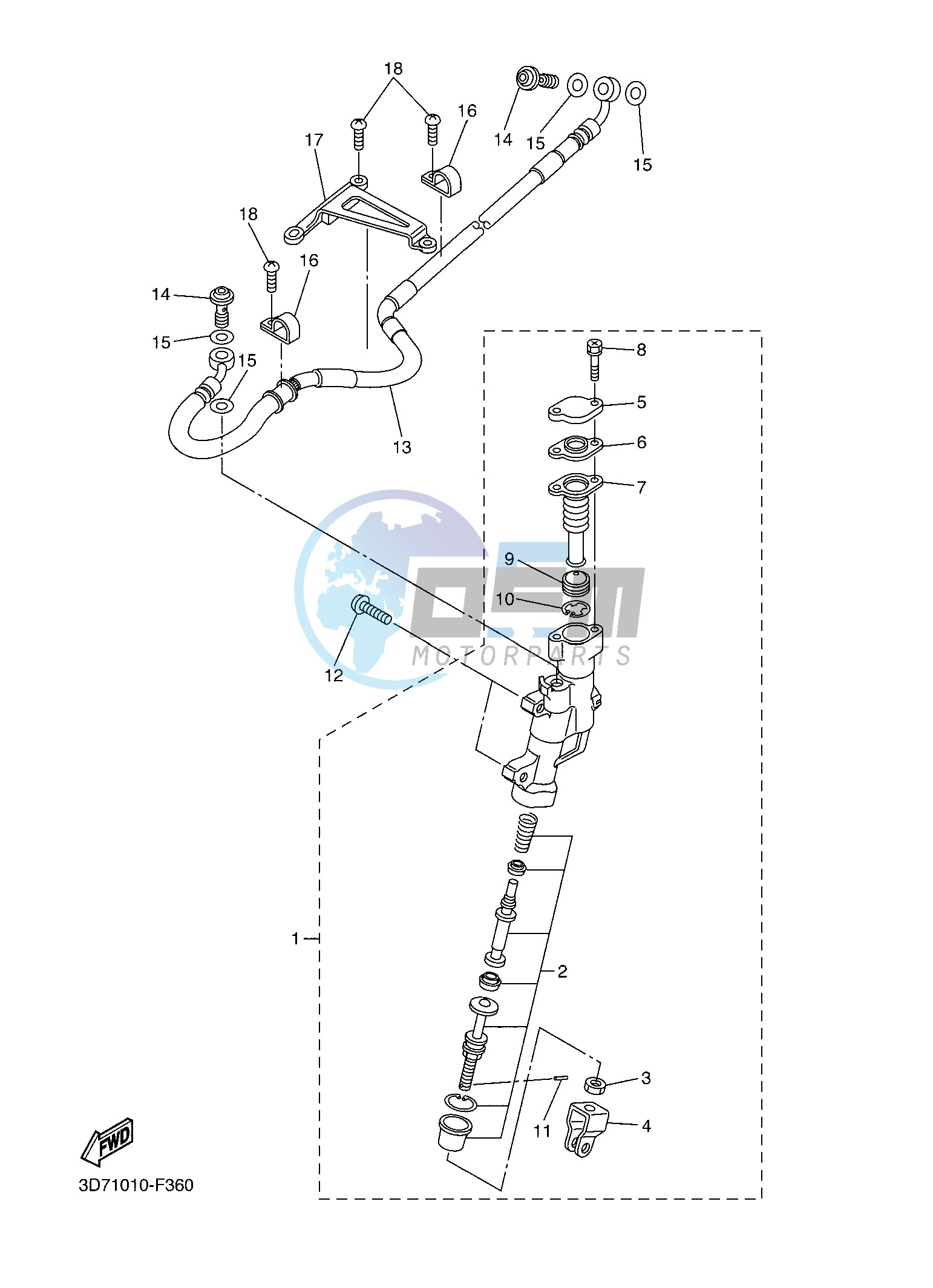 REAR MASTER CYLINDER