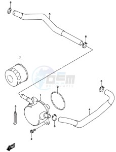 GSX-S750A drawing OIL COOLER