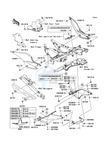 NINJA_250R EX250K9F GB XX (EU ME A(FRICA) drawing Side Covers/Chain Cover