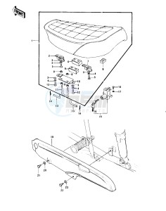 KZ 900 A (A4-A5) drawing SEAT_CHAIN COVER