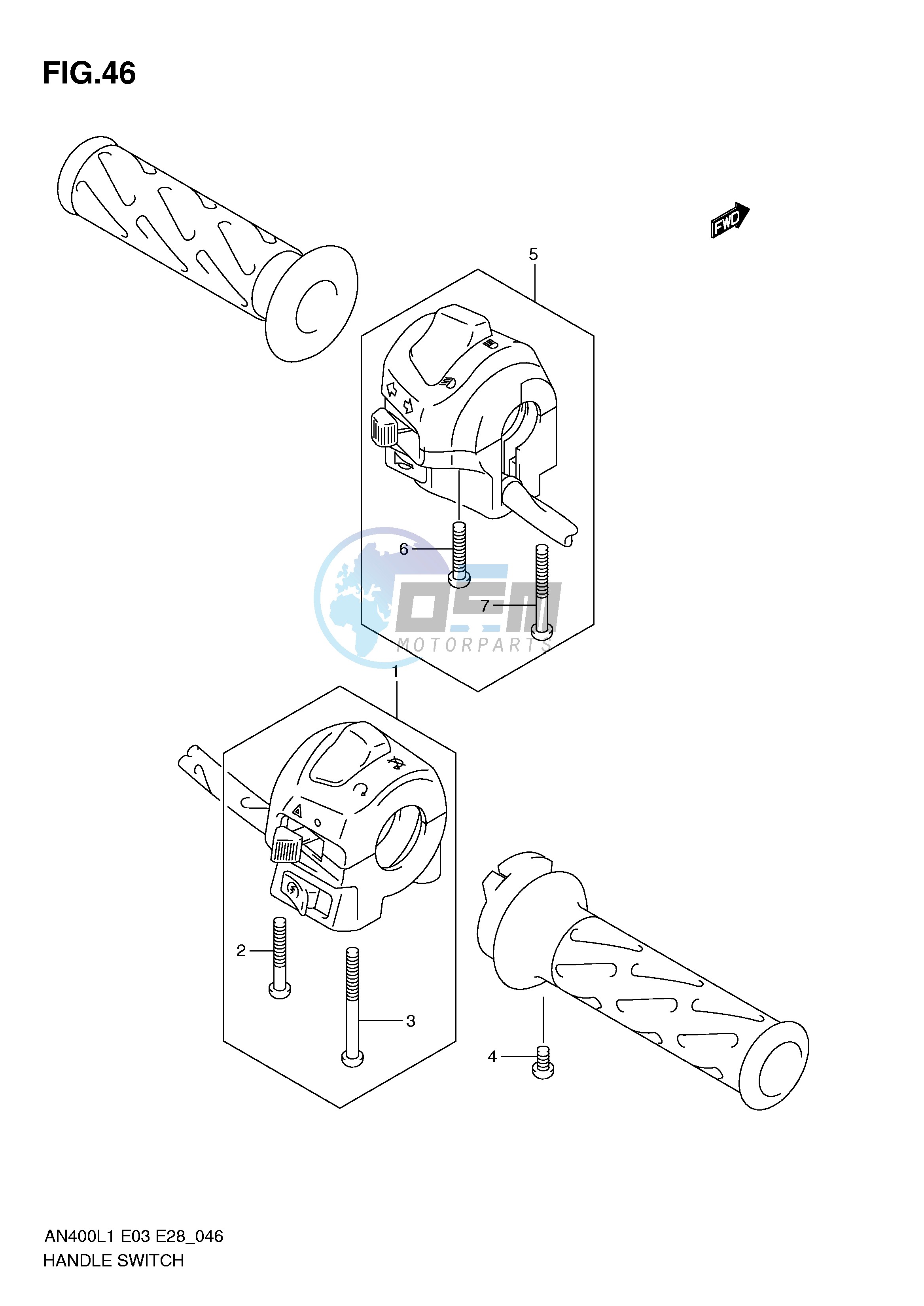 HANDLE SWITCH (AN400L1 E33)