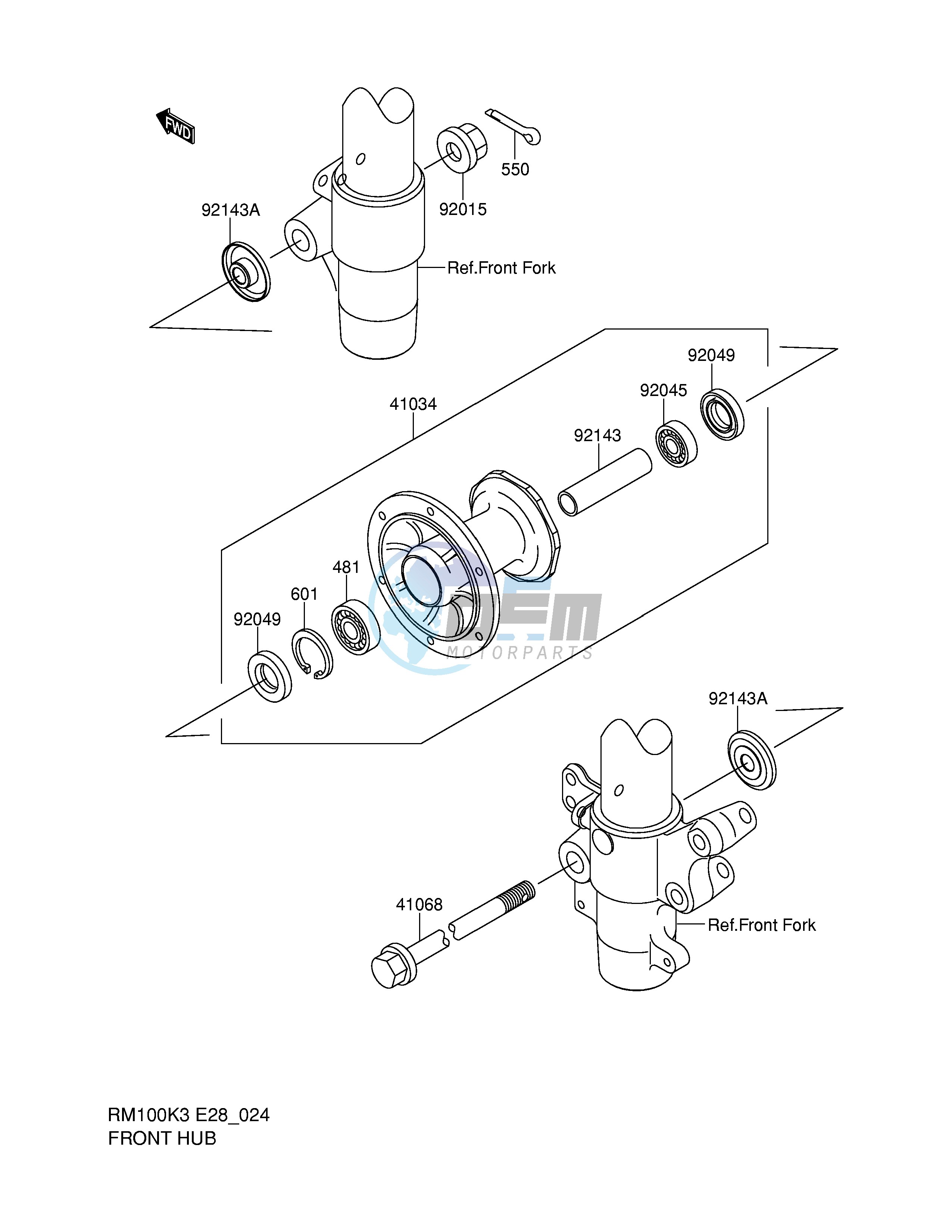 FRONT HUB