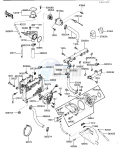 ZX 1000 A [NINJA 1000R] (A1-A2) [NINJA 1000R] drawing RADIATOR_FAN_WATER PUMP -- -E_NO. 003101- -