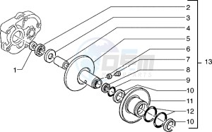 Hexagon 150 EXV1T 150cc drawing Driven pulley