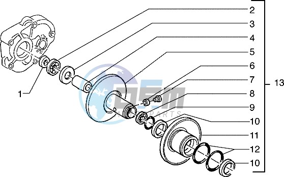 Driven pulley