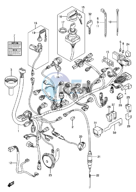 WIRING HARNESS (LT-A750XL3 P17)