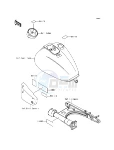 VN 1500 E [VULCAN 1500 CLASSIC] (E1) [VULCAN 1500 CLASSIC] drawing LABELS