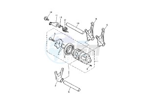 XT Z TENERE 660 drawing SHIFT CAM-FORK