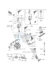 NINJA ZX-6R ZX600RGF FR GB XX (EU ME A(FRICA) drawing Ignition Switch