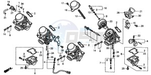 CB600F CB600F drawing CARBURETOR (COMPONENT PARTS)