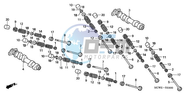 CAMSHAFT/VALVE (FRONT)