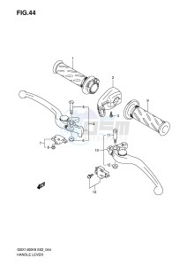 GSX1400 (E2) drawing HANDLE LEVER