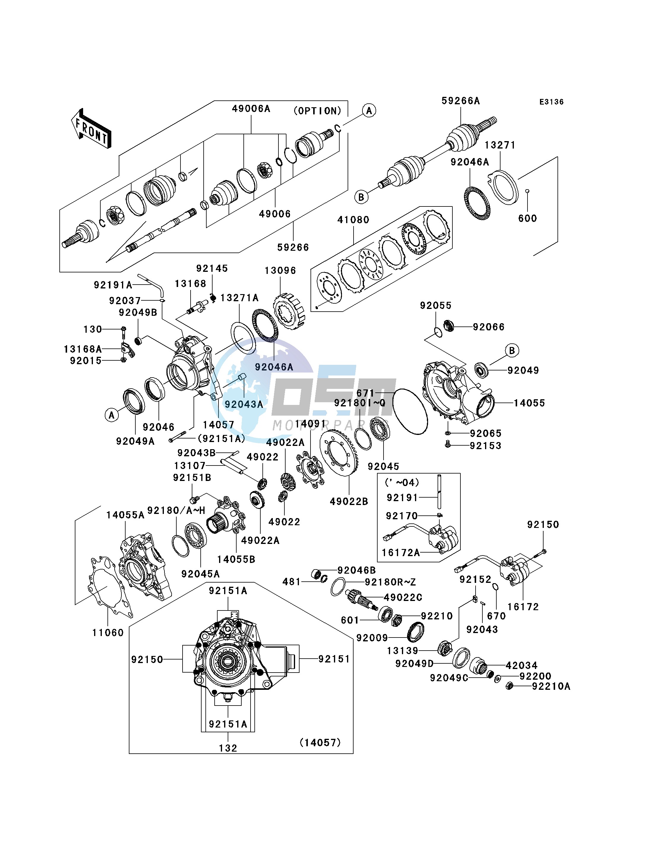 DRIVE SHAFT-FRONT