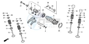 TRX450ER drawing CAMSHAFT/VALVE