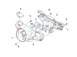 GTS 125 4T E3 UK drawing Handlebars coverages