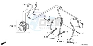 NSA700A9 KO / MME drawing FRONT BRAKE HOSE