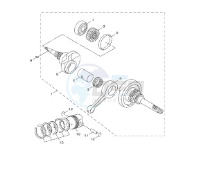 NXC CYGNUS X 125 drawing CRANKSHAFT AND PISTON