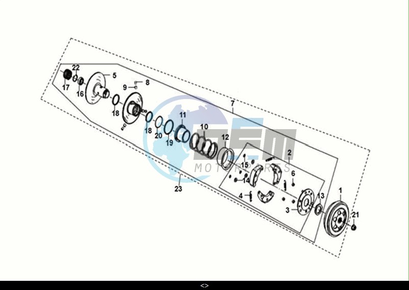 DRIVEN PULLEY ASSY