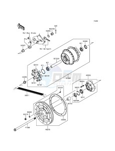 VULCAN 900 CLASSIC VN900BFFA GB XX (EU ME A(FRICA) drawing Rear Hub