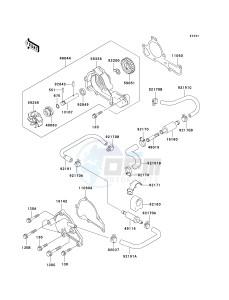 KAF 620 H [MULE 3010 4X4 HARDWOODS GREEN HD] (H6F-H8F) H6F drawing WATER PUMP