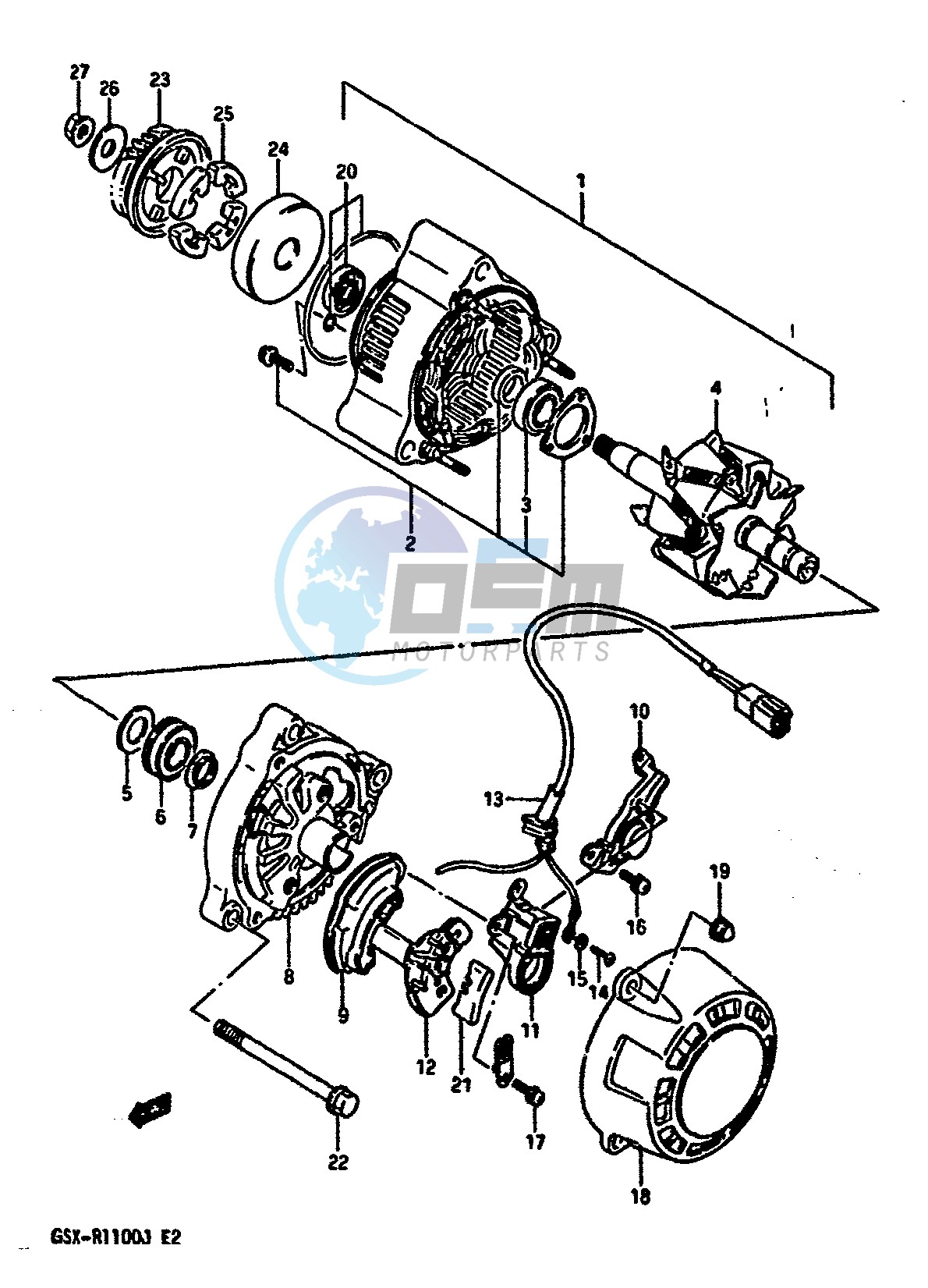 ALTERNATOR (MODEL G H)