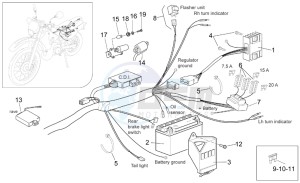 MX 125 supermotard drawing Electrical system II