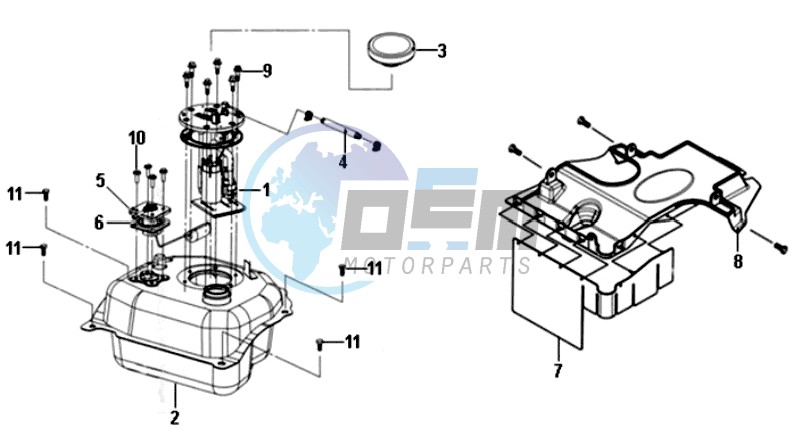 GAS TANK -  PETROL VALVE