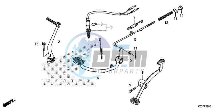 PEDAL/ KICK STARTER ARM