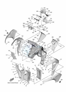 MWD300 TRICITY 300 (BED1) drawing LEG SHIELD