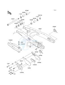 KDX 220 A [KDX220R] (A9) [KDX220R] drawing SWINGARM