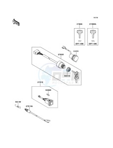 MULE_600 KAF400BEF EU drawing Ignition Switch