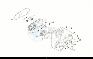 CRUISYM a 250 (LV25W2-EU) (M0) drawing L. CRANK CASE COVER