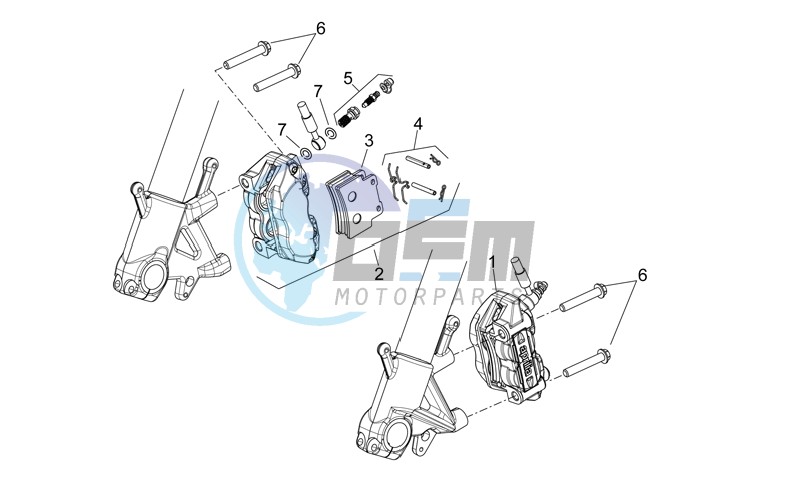 Front brake caliper