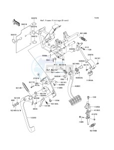 KRF 750 L [TERYX 750 FI 4X4 LE SPORT MONSTER ENERGY] (L9F-L9FA) L9F drawing BRAKE PEDAL_THROTTLE LEVER