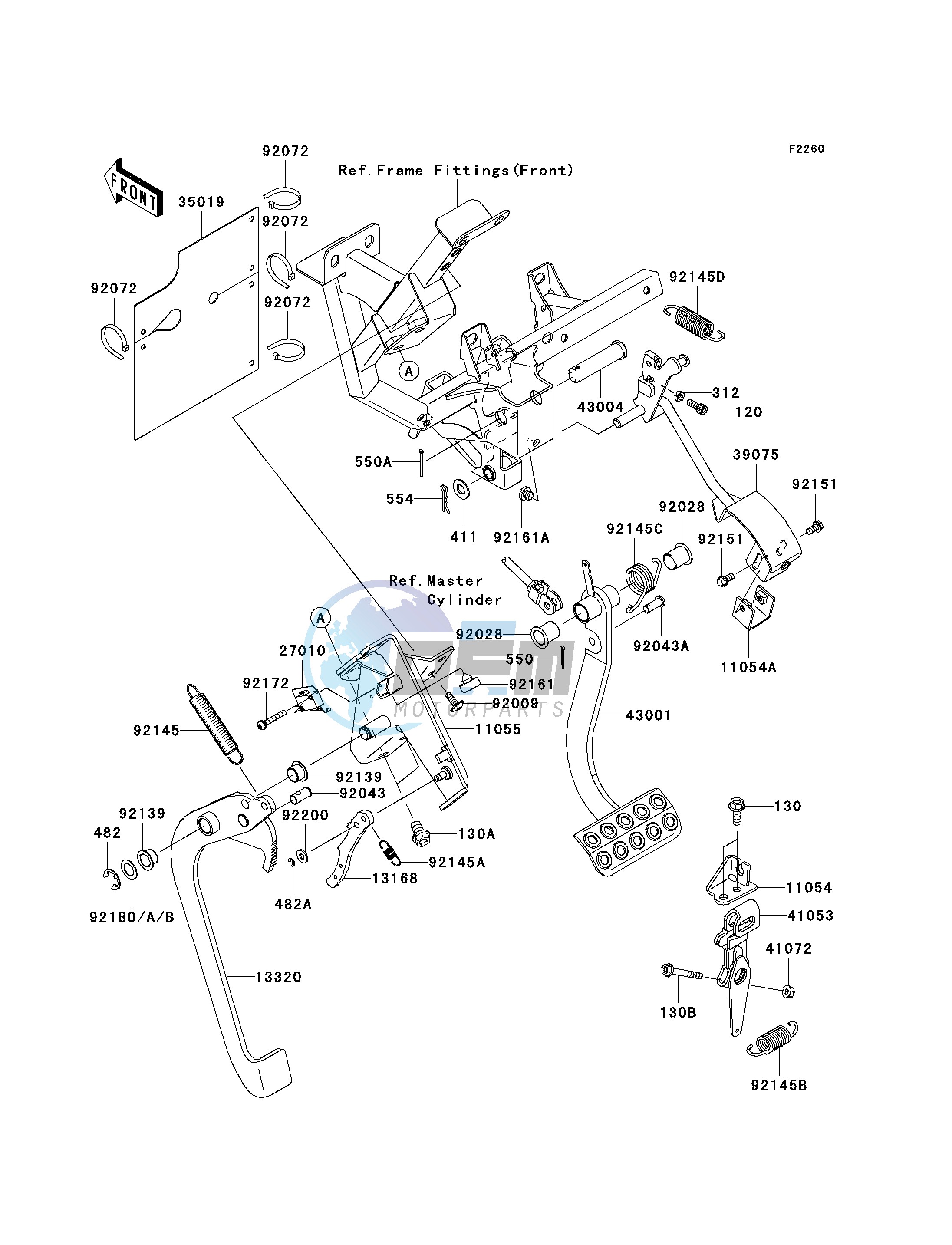 BRAKE PEDAL_THROTTLE LEVER