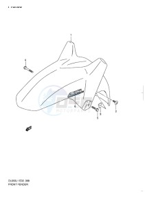 DL650 ABS V-STROM EU-UK drawing FRONT FENDER