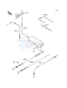 KVF 650 A [PRAIRIE 650 4X4] (A2) [PRAIRIE 650 4X4] drawing CABLES