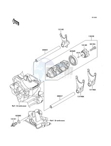 VERSYS_1000 KLZ1000ADF FR GB XX (EU ME A(FRICA) drawing Gear Change Drum/Shift Fork(s)