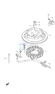 DF 9.9B drawing Magneto Manual Starter